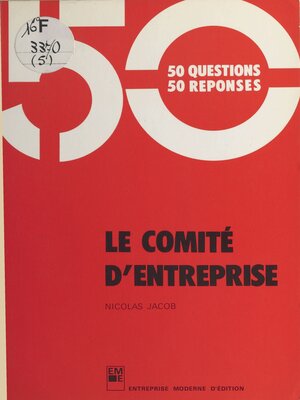 cover image of Le comité d'entreprise
